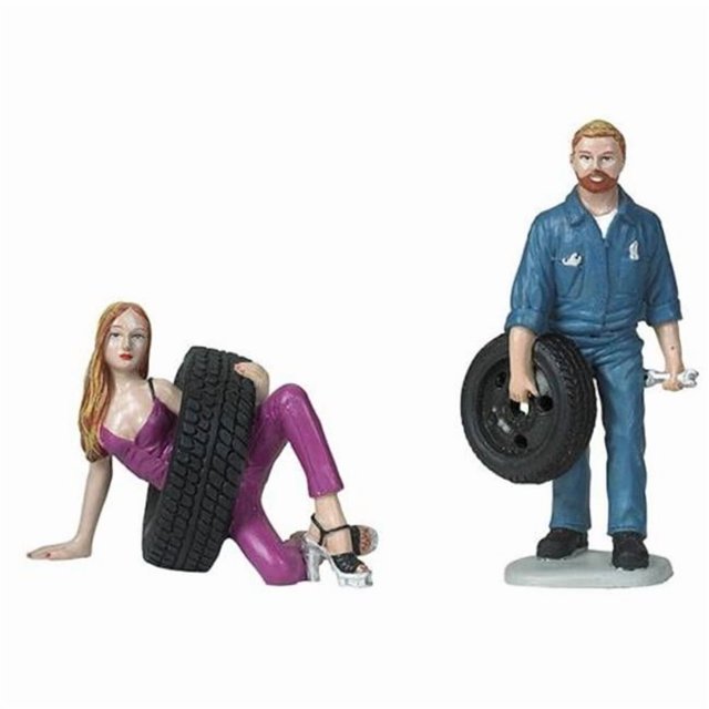 Motorhead Miniatures MH769 1-18 Scale Gary & Val Figurines Set - 2 Piece