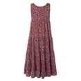 thumbnail image 4 of EQWLJWE Liquidation d'Économies d'Été! Robe Décontractée pour Femmes Grande Taille à Imprimé, Col Rond, Sans Manches, Taille Ample, Ourlet Rabattable, Robes pour Femmes 2023, 4 of 6