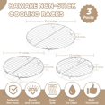 thumbnail image 2 of HaWare Grille de Refroidissement Ronde, Grille en Acier Inoxydable pour Cuisson Vapeur Rôtissage Cuisson, Ensemble de 3, Multi-Usage pour Friteuse à Air Chaud Autocuiseur Marmite, Four et Lave-Vaisselle (7.5 + 9 + 10.5 Pouces), 2 of 7