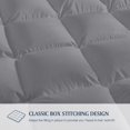thumbnail image 4 of Blue Ridge Couette Alternative au Duvet en Microfibre pour la Maison, Simple, Platine, 4 of 4