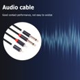 thumbnail image 2 of 2 RCA Male to Dual 6.35 Jack Male Audio Cable Mixer Amplifier Adapter Cord, 2 of 10