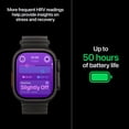 thumbnail image 5 of Apple Watch Ultra 4 GPS + Cellular 49mm Natural Titanium Case with Translucent Grey Ocean Band, 5 of 5