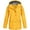 Yellow, variant on Moxiu Rain Jacket Women Waterproof Windbreaker Jackets 2025 Trendy Striped Lining Raincoat Drawstring Waist Hooded Rain Coats Black,XL