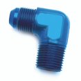 thumbnail image 1 of SpeedFX Adaptateur 560682 90 Degrés Flare; -6AN x 1/4 NPTF; Bleu; Aluminium Anodisé; Simple, 1 of 3