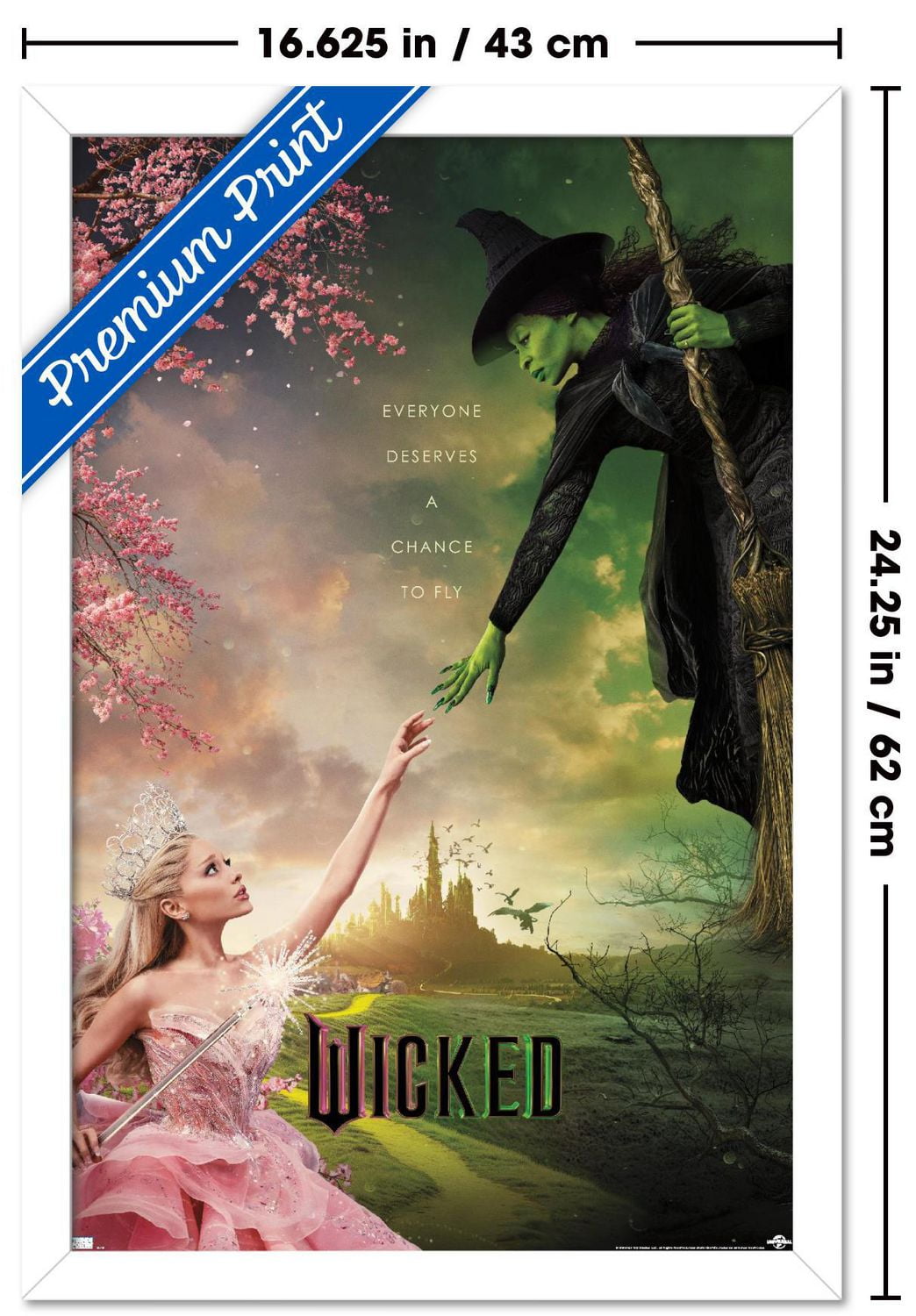 Wicked - One Sheet Wall Poster, 14.725" x 22.375" Framed