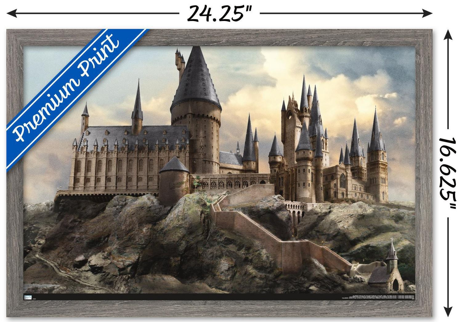The Wizarding World: Harry Potter - Hogwarts at Sunrise Wall Poster, 22.375" x 34"
