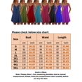 thumbnail image 5 of Innerwin Strappy Slip Dresses Spaghetti Strap Ladies Short Mini Dress Party Button Baggy Swing A-Line Sundress Wine Red L, 5 of 5