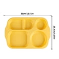 thumbnail image 3 of Avdolw 5-Section Wheat Straw Meal Plates,Thickened, Eco-Friendly Lunch Trays for Balanced Diet,Durable & Easy Clean Partition Tableware, 3 of 5