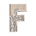 thumbnail image 2 of 5 Inch Wooden Letters for Wall Decoration – for 's Room Craft Projects Name Signs Weddings and Home ,2 Pack, 2 of 6