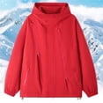 thumbnail image 4 of Timegard Womens Plus Size Tops Zipper Lightweight Windproof Hiking Outdoor Rain Jacket with Pockets, 4 of 9
