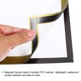 thumbnail image 3 of Unique Bargains A4 Magnetic Sign Holder, 4 Pack Magnetic Display Frame Self-Adhesive Picture Frame for Refrigerator, Golden, 3 of 7
