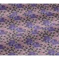 thumbnail image 5 of oneOone Viscose Chiffon Fabric Leaves & Floral Block Decor Fabric Printed BTY 42 Inch Wide, 5 of 5