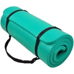 BalanceFrom GoCloud 71x24 Tapis de yoga extra épais 1-Inch Mousse haute densité, verte