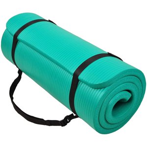 BalanceFrom GoCloud 71x24 Tapis de yoga extra épais 1-Inch Mousse haute densité, verte