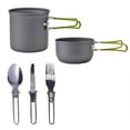 thumbnail image 1 of Outdoor Camping Table 5Pc Outdoor Portable Camping Pot 1-2 People Picnic Barbecue Tableware Pot, 1 of 8