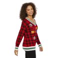 thumbnail image 4 of George Women's Happy Holidays V-Neckline Sweater, 4 of 6
