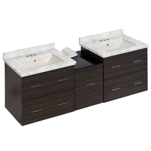 Imaginations Américaines 61,5 pouces W Vanity Set Gris