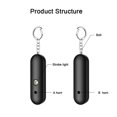 thumbnail image 4 of Safety Alarm Pocket LED Flashlight Emergency Alert Button Travel Seniors Personal Protection Device Noise Maker Supplies Black, 4 of 9