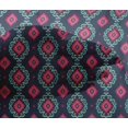thumbnail image 4 of oneOone Viscose Chiffon Fabric Diamond & Swirl Ikat Printed Craft Fabric BTY 42 Inch Wide, 4 of 4