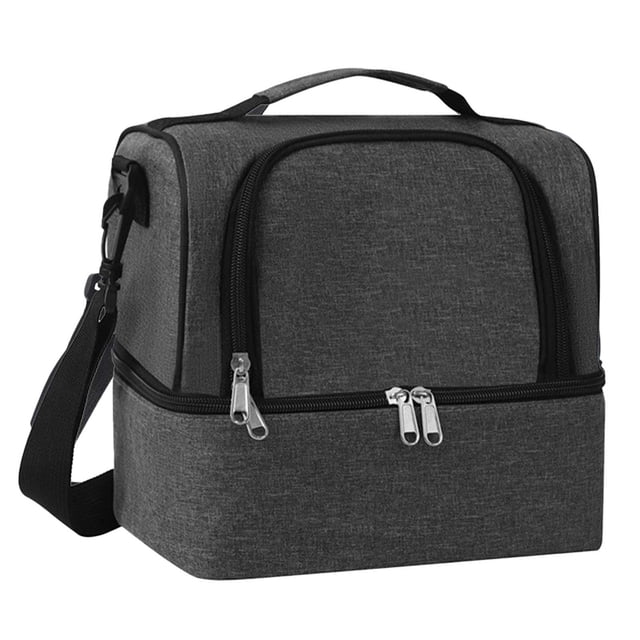 Ohufall Sac à Dos-Repas Isolé à Double Couche Étanche Grande Capacité pour Hommes Femmes Usage Quotidien
