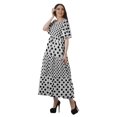 thumbnail image 2 of Moomaya Robes d'Été Imprimées à Manches Courtes pour Femmes, Tenue de Fête Décontractée, 2 of 4