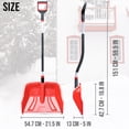 thumbnail image 4 of ArcticThrill Heavy Duty Snow Shovel - Large Capacity 21-Inch Wide Poly Blade with Reinforced Edge, Ergonomic Curved Aluminum Handle with Secure Locking System; for Driveways, Sidewalks and Decks, 4 of 7