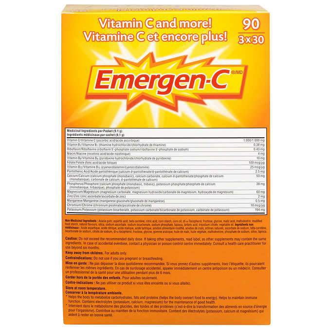 Emergen-C Super Orange, 1000mg Vitamin C