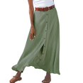 thumbnail image 2 of Ketyyh-chn99 Robes d'Été pour Femmes Grande Taille Robe Élégante pour Femme Robe Droite Unie pour Vacances Robe à Enfiler Robe de Plage Vert,P, 2 of 4
