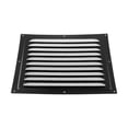 thumbnail image 2 of LEFU for Stainless Steel Louver Vent Grille Cover with Insect Screen for Ceiling and Side Wall, Square HVAC Ventilation Outlet, Easy Installation, 25 x 25 cm, Black, 2 of 10