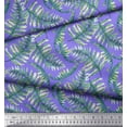 thumbnail image 3 of Soimoi Purple Heavy Canvas Fabric Cedar Leaves Decor Fabric Printed BTY 58 Inch Wide, 3 of 3