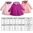 thumbnail image 2 of Manteau à Capuche Floral Chaud d'Hiver pour Bébés Garçons Filles 2-7 Ans, 2 of 4