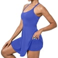 thumbnail image 1 of RXMEKW Robe Simulée Sans Manches Deux Pièces pour Femmes, Robe de Tennis et de Yoga Anti-Scandale à Col Rond, Robe Athlétique Décontractée Unie pour la Course et le Gym, 1 of 6