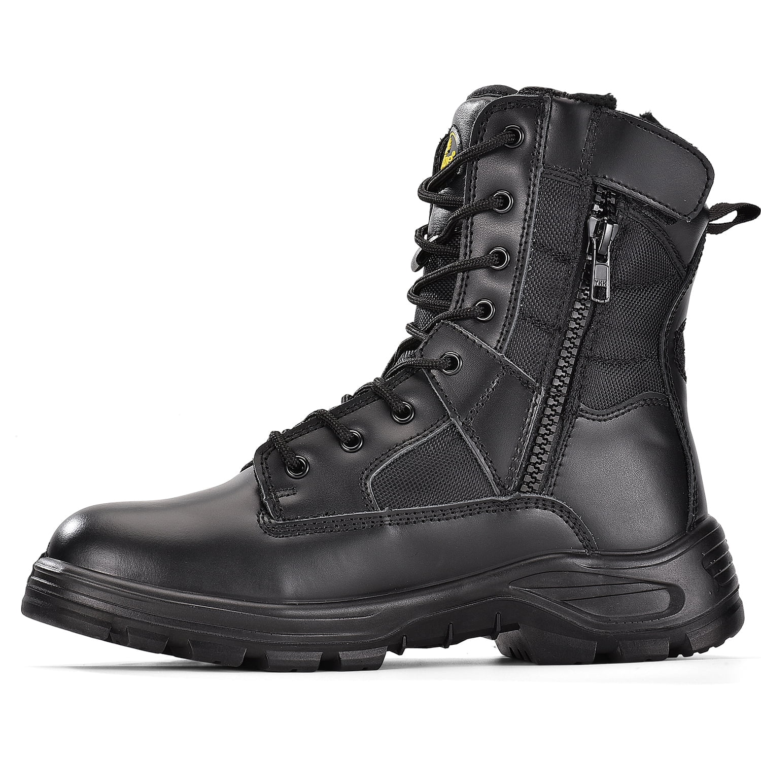 Refurbished Safetoe LFH-9438 Heavy Duty Men's Cow Leather Boots 8 ...