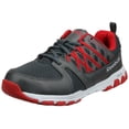 thumbnail image 1 of Reebok Work Men's Sublite RB4005 Work Shoe, Grey/Red, 7.5 M US, 1 of 7