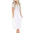 thumbnail image 2 of Pompotops Robe d'Été Décontractée Sans Manches à Sequins pour Femmes Robe de Plage Robe Formelle, 2 of 5