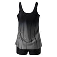 thumbnail image 4 of Weiqiqre Bikini Sets Women Plus Size Two Piece Tummy Control Bathing Suits Blouson Tankini Top with Boy Shorts, 4 of 5