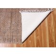 thumbnail image 2 of Casavani Handmade Cotton Area Rug Outdoor Patio Children Playroom Rug,Brown 4'x10' ft, 2 of 6