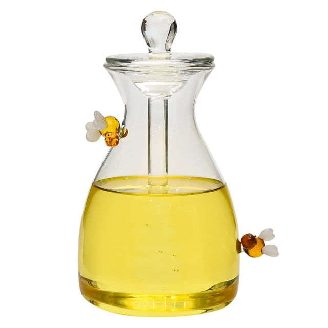 Glass Dispenser Pot with Lid Clear Kitchen Jar for Food Storage and Home Accessories Portable Container