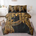 thumbnail image 1 of Erosebridal Egyptian Mural Bedding King Size, Egypt Pyramids History Comforter Sets with Sheets, Reversible 7-Piece, 1 of 5