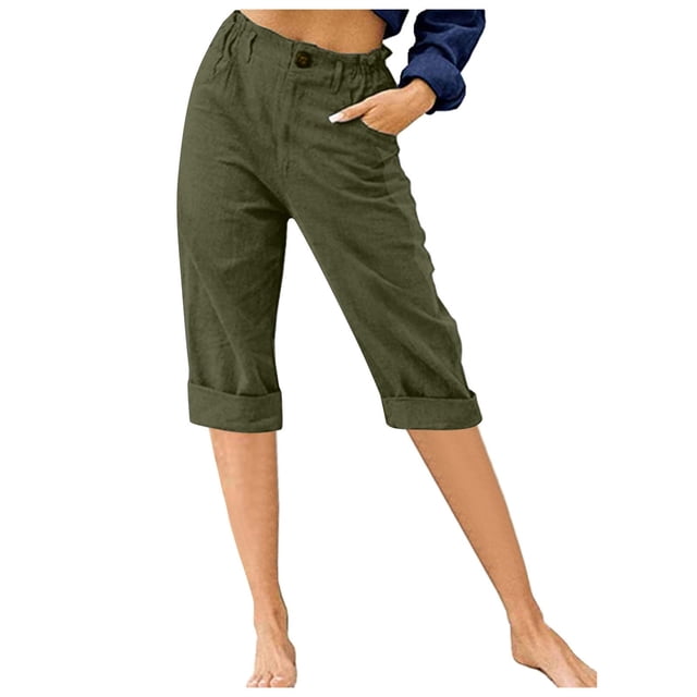 Mrat Pantalon en Lin pour Femme