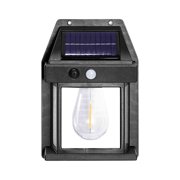 Rbaofujie Outdoor Lights Single Light Source Wall Light Solar Rechargeable Wiring- Body Sensor Floodlight Garden Light Solar Lights Outdoor Waterproof