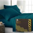 thumbnail image 1 of Pure Egyptian Cotton Sheets King Size High Thread Count Sheets King PC Luxury Hotel King Size Sheets Set Deep Pocket Sateen Weave Cooling Bed Sheet Sets, 1 of 9