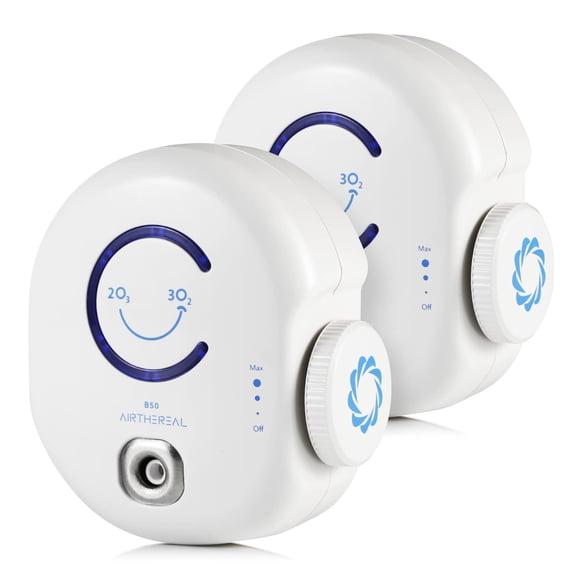 Airthereal B50 Mini Ozone Generator Air Purifier- Removes Odors and Sterilizes Air in Small Spaces Up To 320 Sq Ft - Plug in Mini
