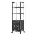 thumbnail image 2 of QTOCIO Storage Rack With Dirty Clothes Basket Stainless Steel 3-Layer Bathroom Storage Rack Bathroom Storage And Storage Can Accommodate Toiletries, 2 of 4
