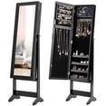 thumbnail image 2 of Costway Armoire à Bijoux Miroir Organisateur Boîte de Rangement avec Support Cadeau de Noël, 2 of 10
