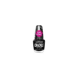 Crackle noir ongles polonais