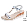 thumbnail image 4 of VEKDONE Sandales de Plage pour Femmes Mode Femmes Décontractées Bout Rond Sandales Confort Plage Chaussures Décontractées, 4 of 9