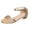 Gold, variant on Women's Low Block Heel Sandals Sparkly Open Toe Princess Shoes with Ankle Strap Comfortable Non Slip Dress Shoes Gold Size 9