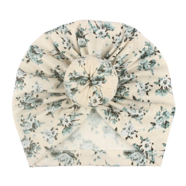DPTALR Tout-Petits Enfants Bébé Garçon Fille Bonnet à Imprimé Floral Noué Accessoires