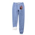 thumbnail image 2 of LSLJS Women's Christmas Santa Claus Print Leggings With Elastic Drawstring Pockets Thick Warm Pants, Womens Work Pants, 2 of 9